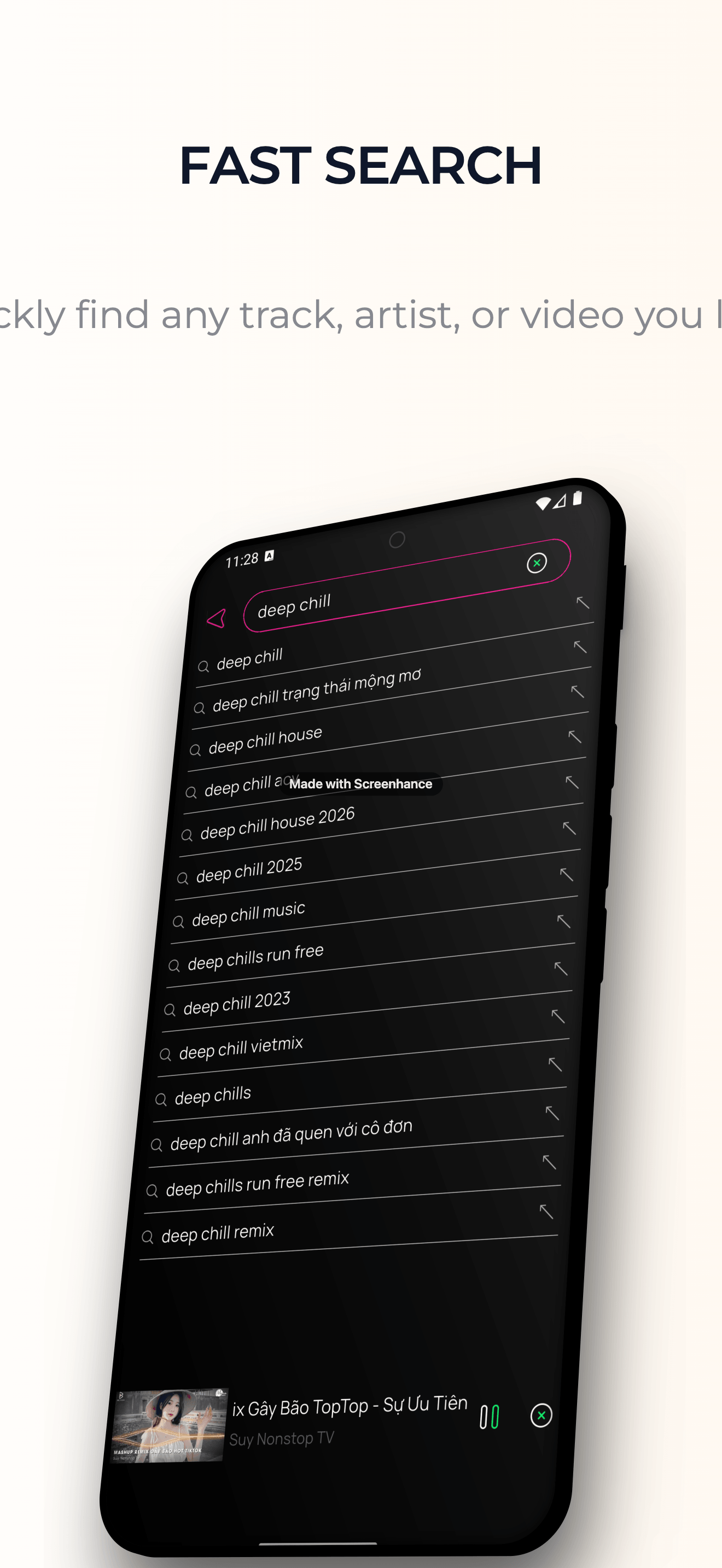 Sleep timer and popup mode in YMusic Stream